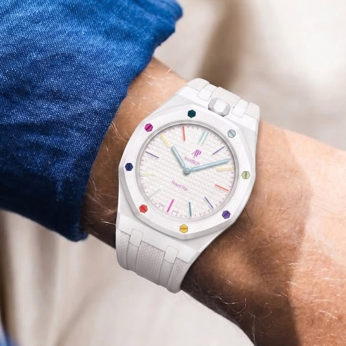 Audemars Piguet x Swatch "Royal Pop" Huit Blanc