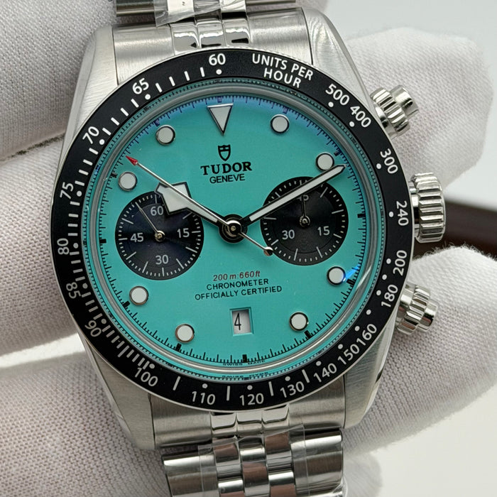 Tudor Black Bay Chrono “ Flamingo Blue” M79360N-0024- Swiss Super Clone