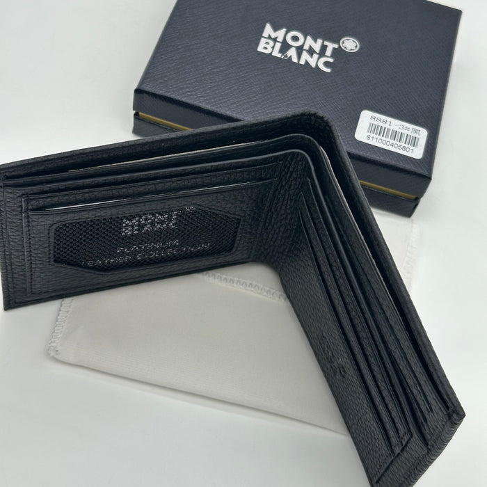 Montblanc Black Bifold Real Leather Wallet (Montblanc Collection)