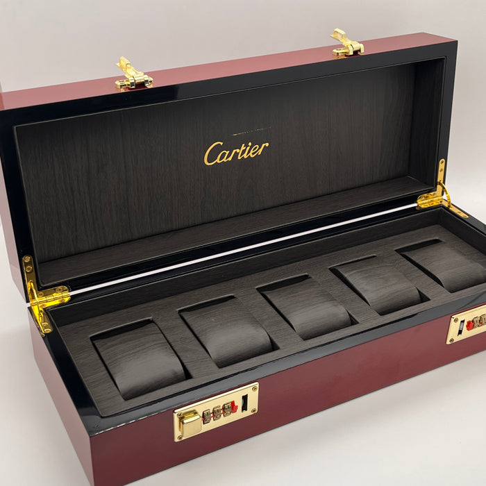 Cartier Lacquered Wood Watch Display Case