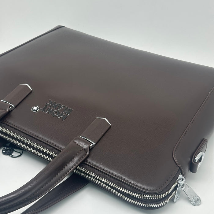 Montblanc Brown Leather Laptop bag