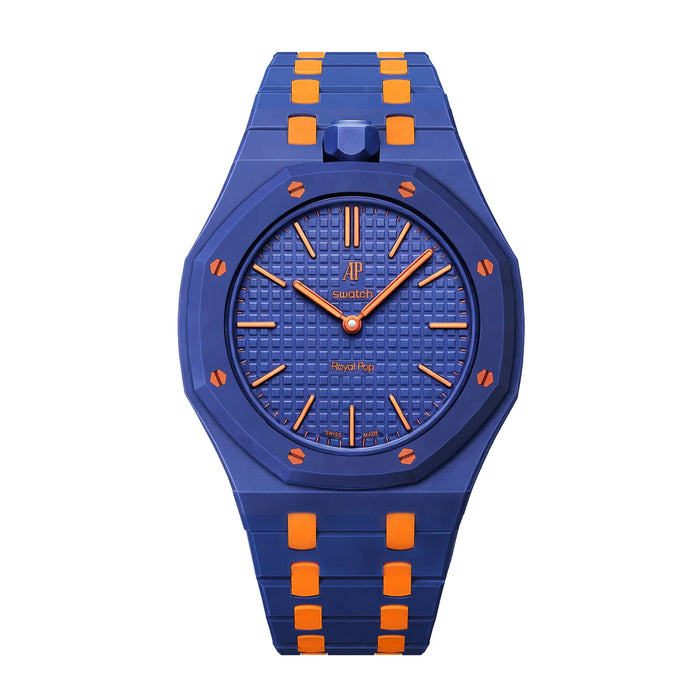 AP X SWATCH ROYAL POP Bioceramic Strap -Orenji Hachi