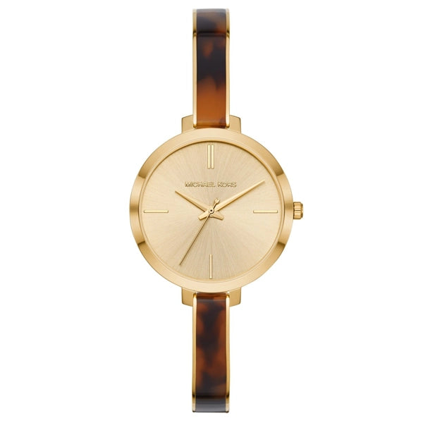 Michael Kors MK4341 Gold Dial Stainless Steel Strap Ladies Watch Authentic