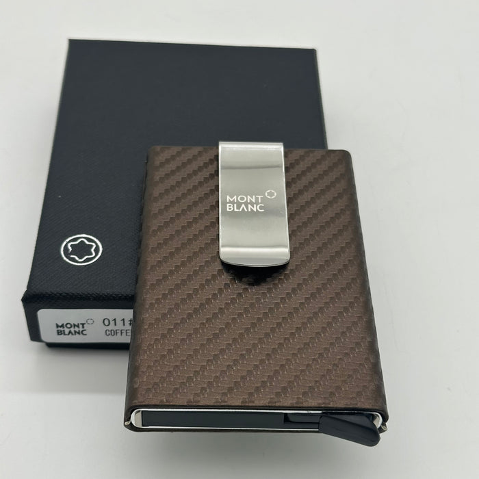 Montblanc Carbon Fiber Credit Card Holder With a Metal Money Clip (Montblanc Collection)