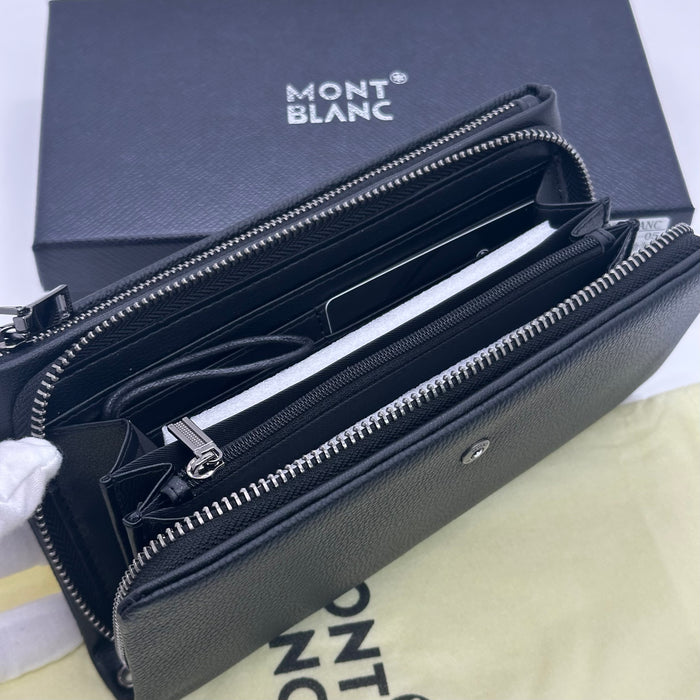 Montblanc Meisterstück Soft Grain zip Real Leather Wallet. (Montblanc Collection)