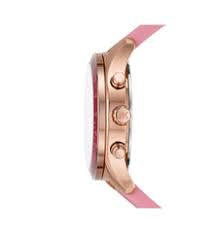 Michael Kors MKO1039 Berkley Quartz Rose Gold Dial Pink Silicone Watch Authentic