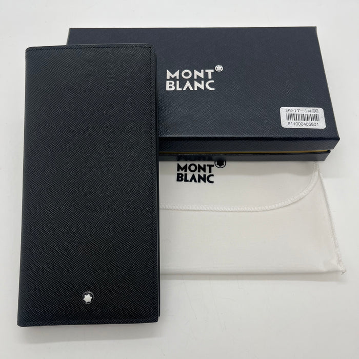 Montblanc Vertical Billfold Wallet Real Leather (Montblanc Collection)