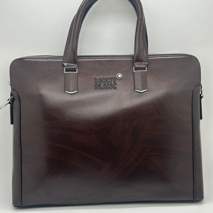 Montblanc-branded leather LapTop Bag