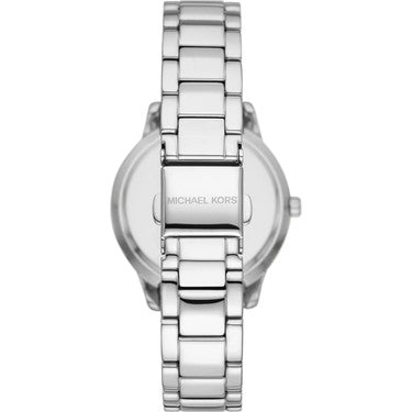 Michael Kors Mini Tibby Pavé Silver-Tone Watch, featuring a crystal-set bezel Mk1059 Authentic