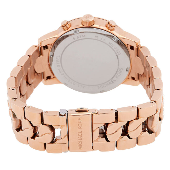 Michael Kors Ritz Chronograph Rose Gold-Tone Watch Mk7223