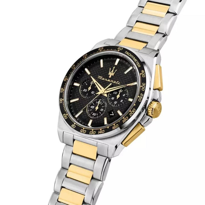 Maserati Velocità Two tone with black dial R8873652003- Authentic