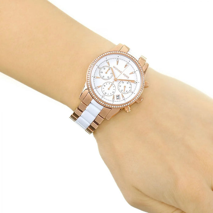 Michael Kors Ritz Chronograph Watch MK6324 Authentic