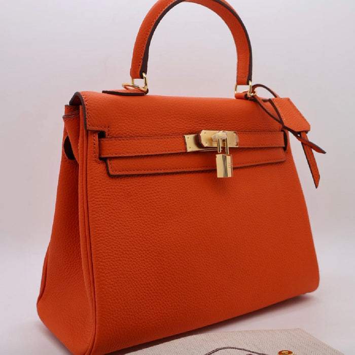 Key-Lock Classic Genuine Leather Women Bag