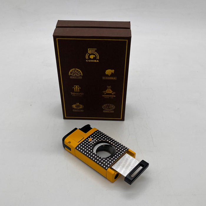 Cohiba 2-in-1 Torch Cigar Lighter and Guillotine Cutter Combo