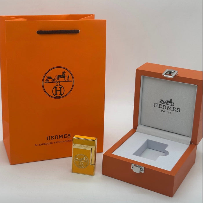 Style Gold Lighter - Orange Signature Edition | Paris Luxury Piece