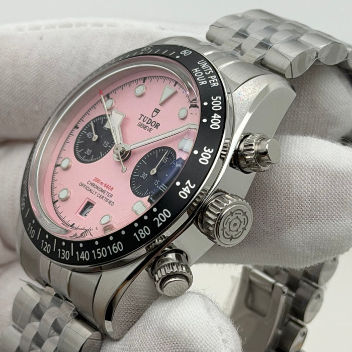 Tudor Black Bay Chrono “pink” Swiss Super Clone