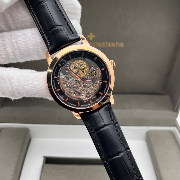 Vacheron Constantin Openworked Mechanical Skeleton – Black Dial