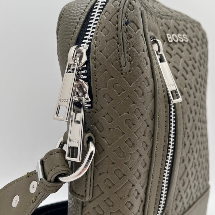 Hugo Boss Olive Green Crossbody Bag (Boss Collection)