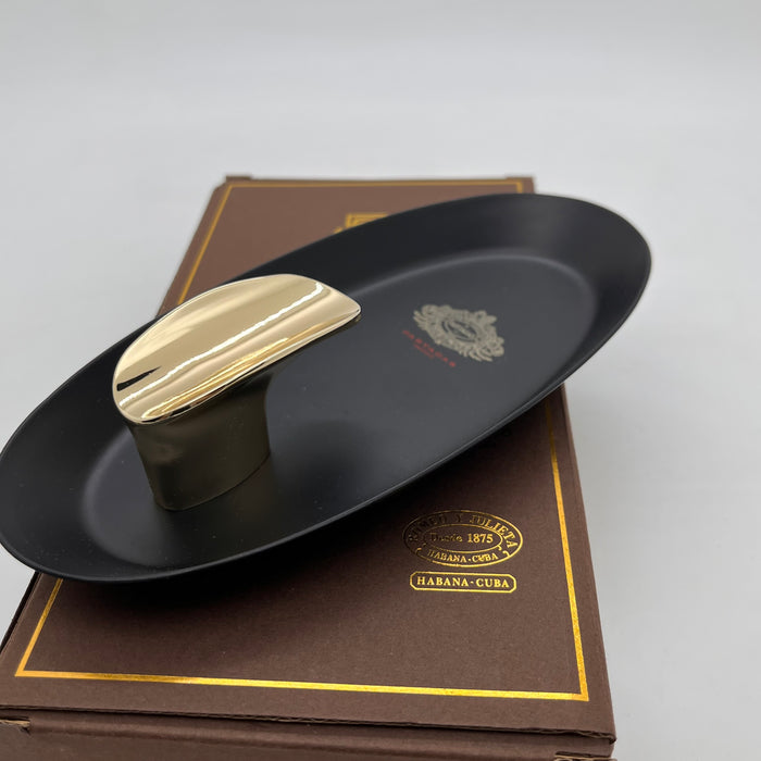 Lubinski Boat-Shaped Single Cigar Ceramic Ashtray