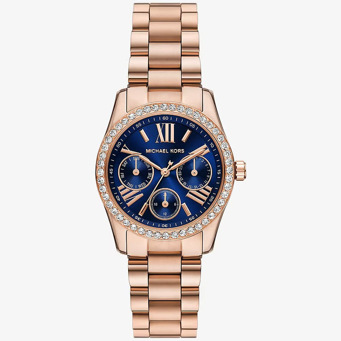 Michael Kors Lexington 32mm Rose Gold-Tone Watch Mk4926 Authentic