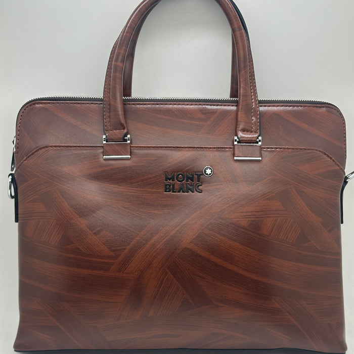 Montblanc-branded leather Laptop Bag