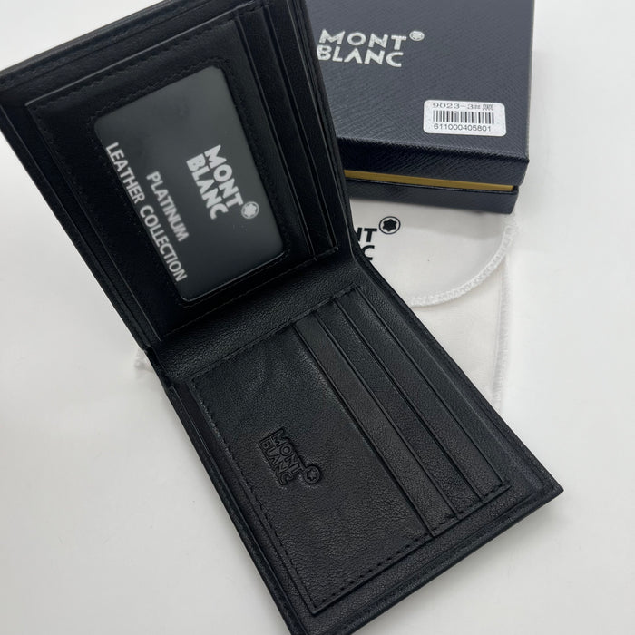 Montblanc Black Real Leather Wallet (Montblanc Collection)