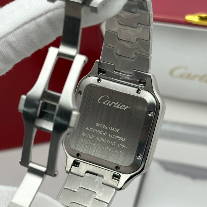 Cartier Santos de Cartier stainless steel black Automatic
