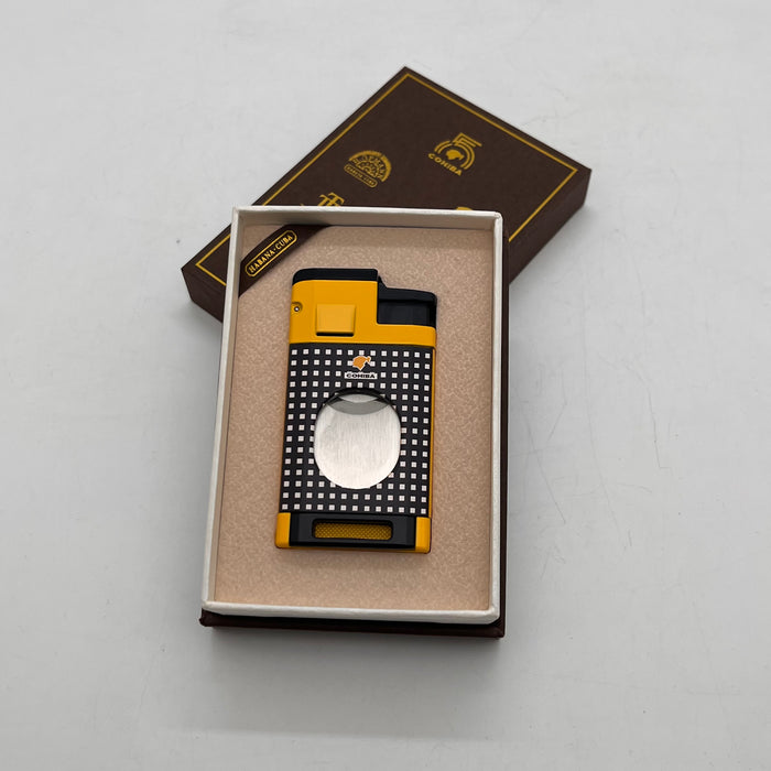 Cohiba 2-in-1 Torch Cigar Lighter and Guillotine Cutter Combo