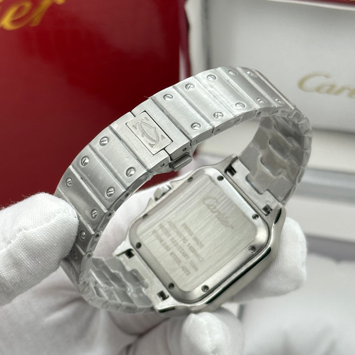 Cartier Santos de Cartier stainless steel black Automatic