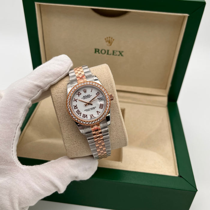 Rolex Datejust 31mm Two-Tone White Roman Diamond Dial (5A+)