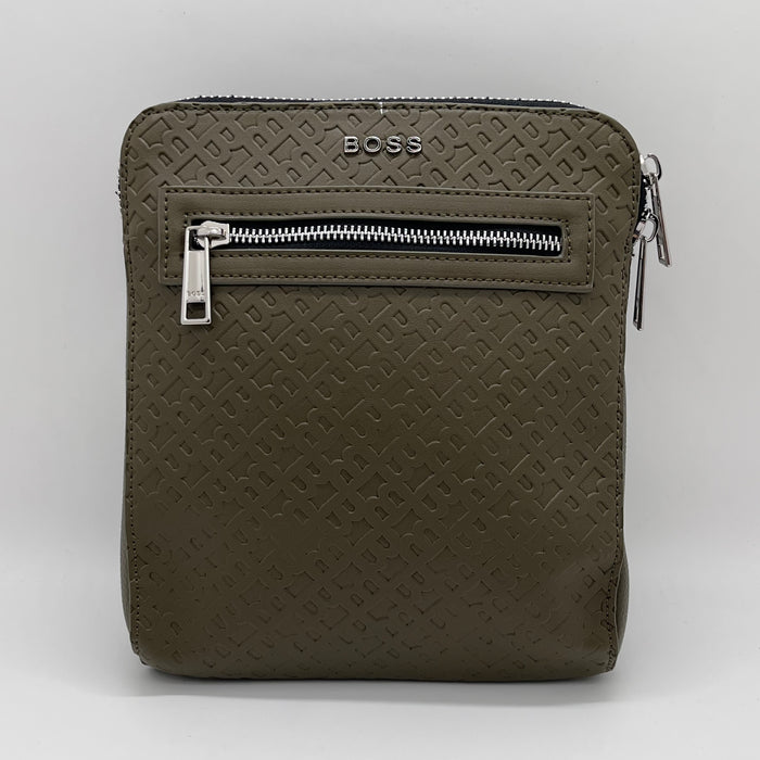 Hugo Boss Olive Green Crossbody Bag (Boss Collection)
