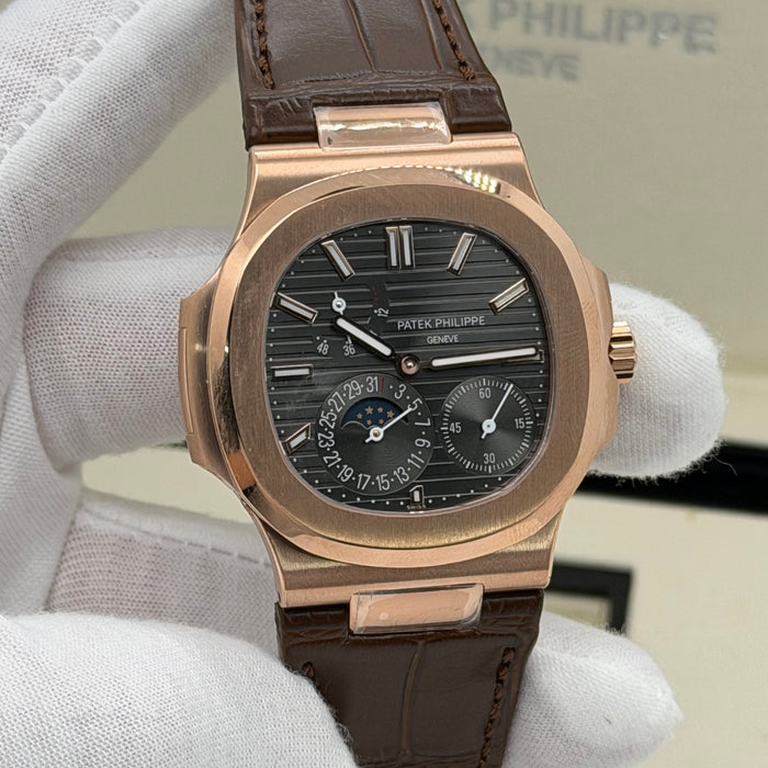 Patek Philippe Nautilus Self-Winding Moon Phases is 5712R-001 - Swiss Super clone