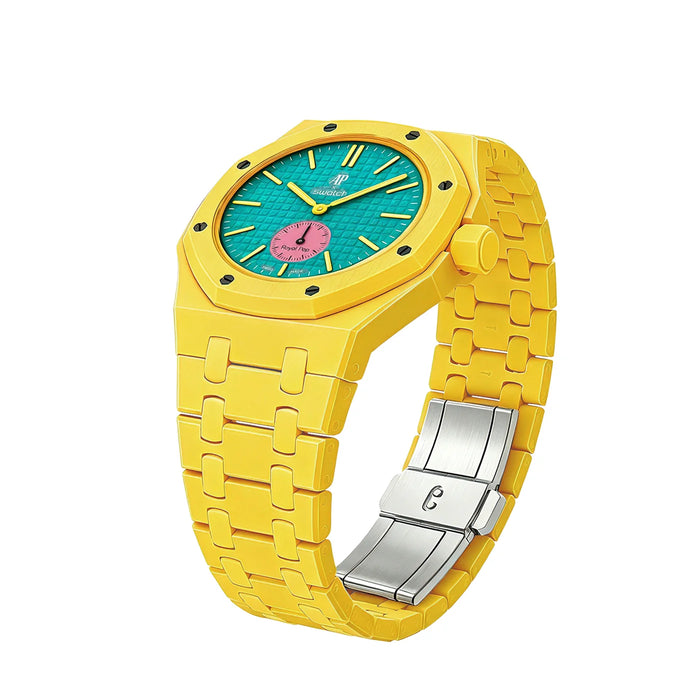 AP X SWATCH ROYAL POP Bioceramic Strap -  Yellow