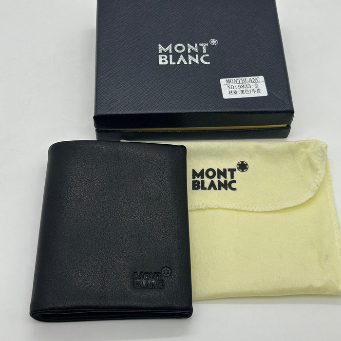 Montblanc Men's Vertical Bifold Leather Wallet (Montblanc Collection)