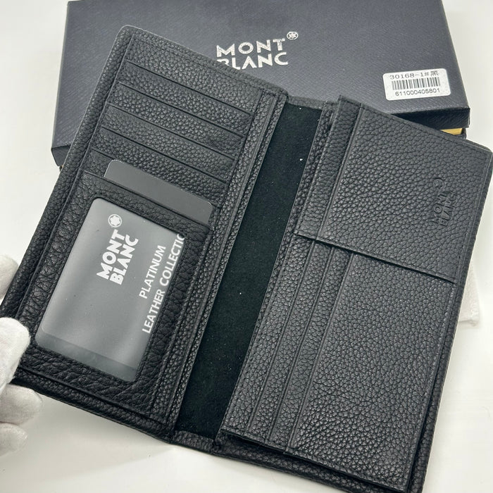 Montblanc Vertical Billfold Wallet Real Leather (Montblanc Collection)
