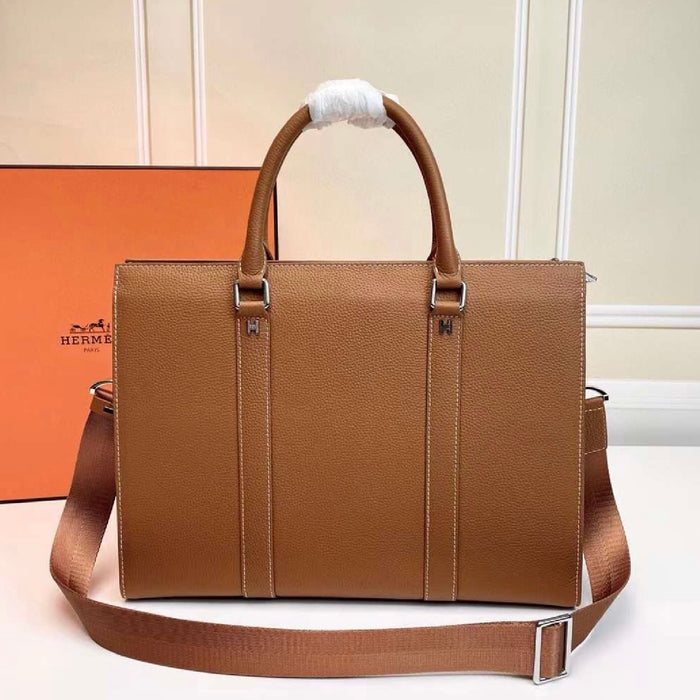 “H” Genuine Leather Business Bag