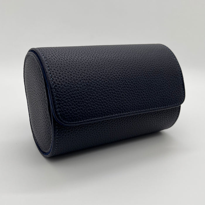 Portable Faux Leather 2-Slot Watch Storage Box
