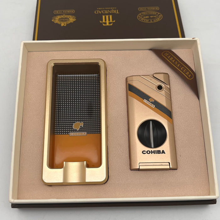 Cohiba Ashtray And Lighter Set