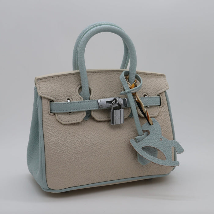 “H” Genuine Leather Two-Tone Women Bag