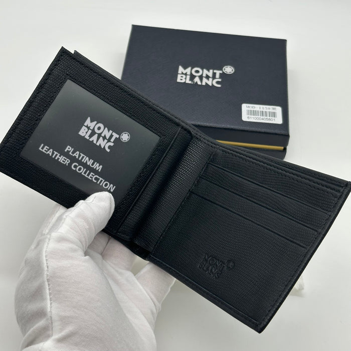 Montblanc Black Bifold Real Leather Wallet (Montblanc Collection)