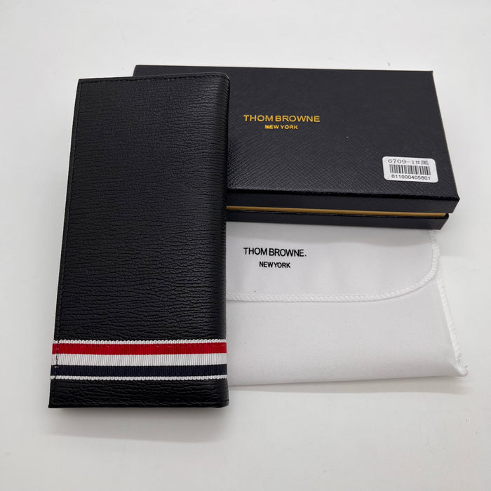 Thom Browne pebbled-leather long wallet