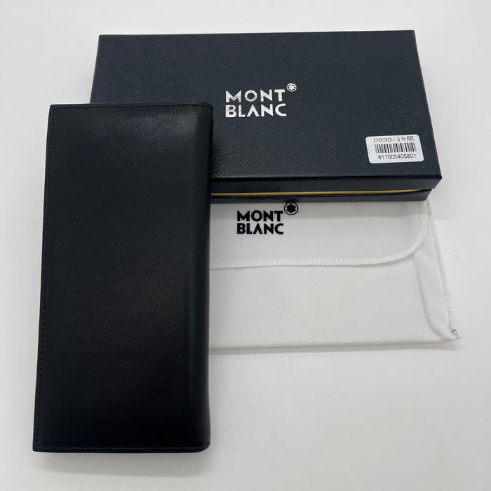 Montblanc Vertical Billfold Wallet Real Leather (Montblanc Collection)