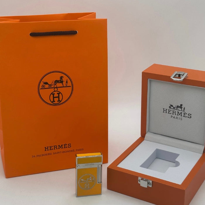 Style Gold Lighter - Orange Signature Edition | Paris Luxury Piece