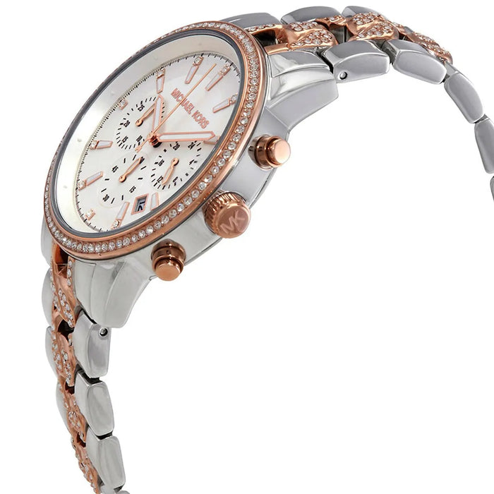Michael Kors Ritz Chronograph Two-Tone Watch Mk6938 Authentic