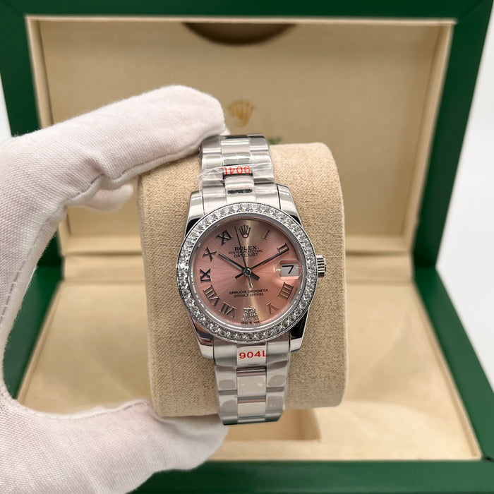 Rolex Datejust 31mm Roman Rose Diamond Dial