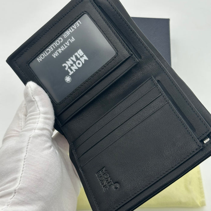 Montblanc Men's Vertical Bifold Leather Wallet (Montblanc Collection)