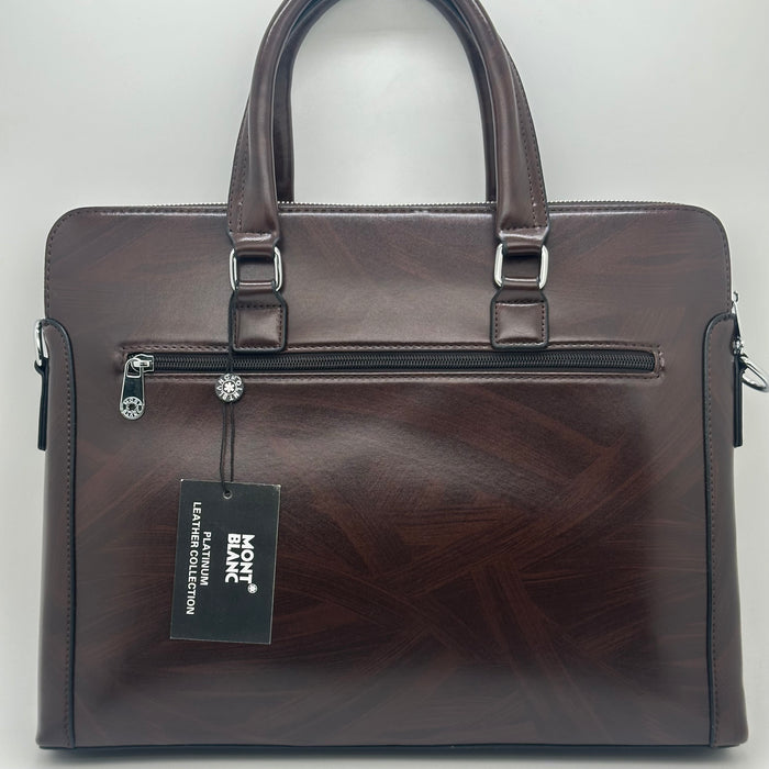 Montblanc-branded leather LapTop Bag
