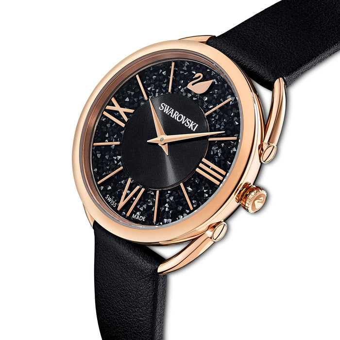 Swarovski Women’s Black Crystal Watch – Swiss Made  5452452- Authentic