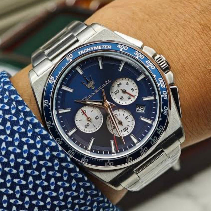 Maserati Velocità Chronograph Watch R8873652005- Authentic