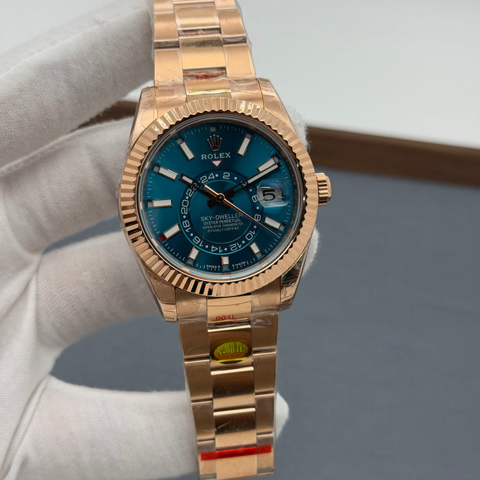 Rolex Oyster Perpetual Sky-Dweller blue-green dial - Swiss Super Clone